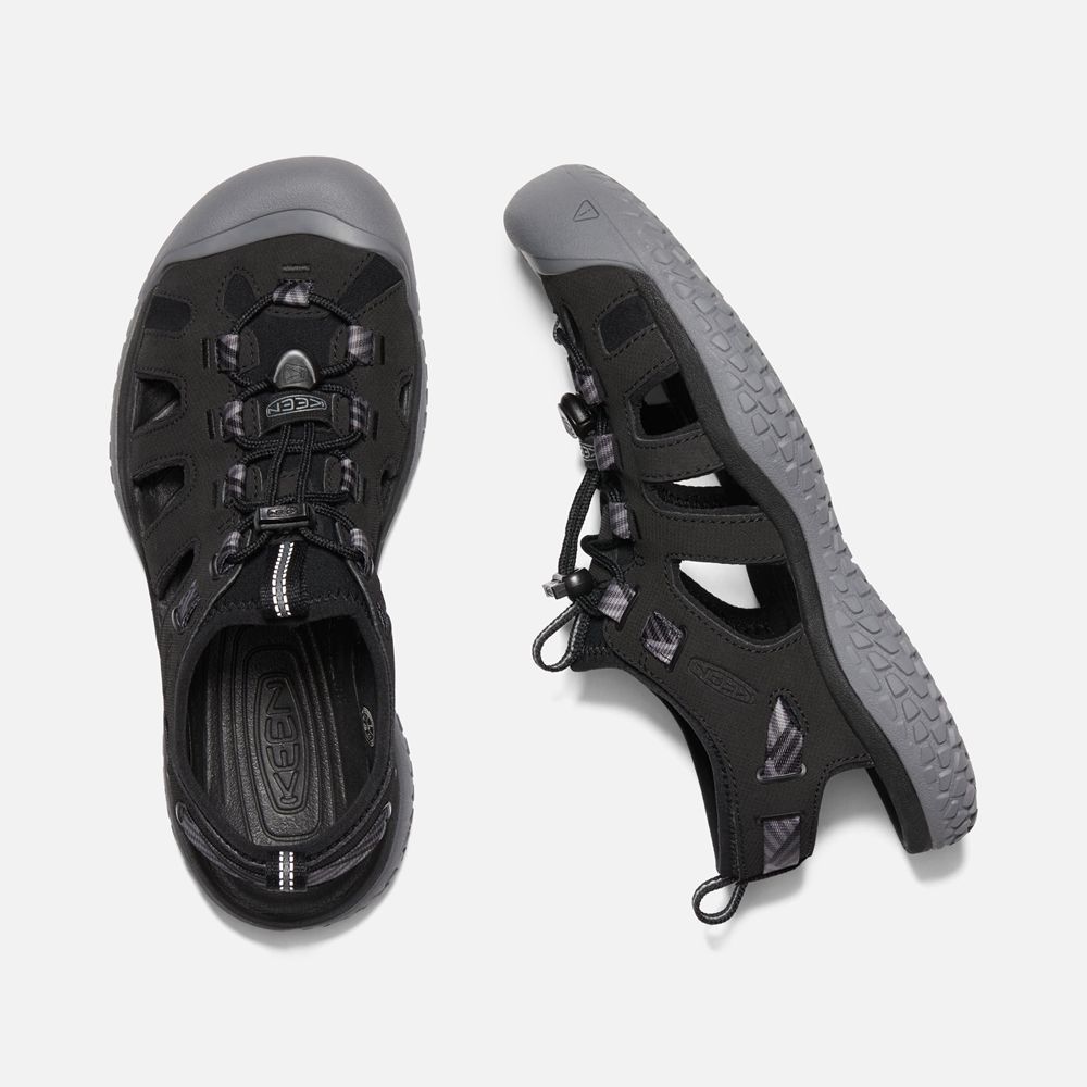 Keen Outdoor Sandalet Kadın Siyah/Gri - Solr - Türkiye CBQL36840